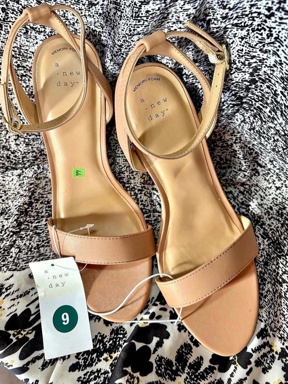 a new day Espadrille Wedge Sandals Pink US 9 NWT
